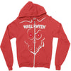 ghose face halloween Zipper Hoodie