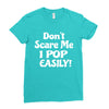 don't scare me Ladies Fitted T-Shirt