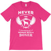 woman with a boxer T-Shirt