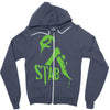 351 stab Zipper Hoodie