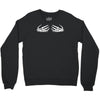 skeleton hands halloween funny Crewneck Sweatshirt