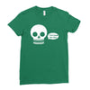 i live inside your face skull Ladies Fitted T-Shirt