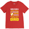 My Favorite Softball Player Calls Me Dad V-Neck Tee