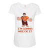 i'm gonna wreck it ralph Maternity Scoop Neck T-shirt