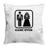 game over Throw Pillow