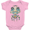 grumpy robot Baby Onesie