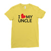 I Love My Uncle Ladies Fitted T-Shirt