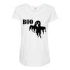 boo (3) Maternity Scoop Neck T-shirt