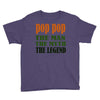 pop pop the man the myth the legend Youth Tee