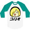 yuri on ice happy 3/4 Sleeve Shirt