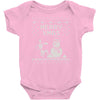 christmas funny dog &amp; snowman Baby Onesie
