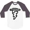 pencil lightning 3/4 Sleeve Shirt