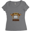 only loves her bed and her momma Women's Triblend Scoop T-shirt