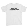 first line second line Youth Tee