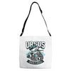 polar bear hunting Adjustable Strap Totes