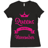 queens are born in november Ladies Fitted T-Shirt