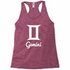 gemini zidiac Racerback Tank