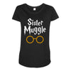 sister muggle Maternity Scoop Neck T-shirt