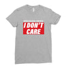 Breaking News i Don't Care Ladies Fitted T-Shirt