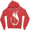 totoro  my neighbour anime catbus miyazaki tee Zipper Hoodie