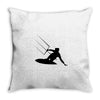 kitesurfing Throw Pillow