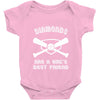 diamonds are a girls best friend girls softball shirt funny women spor Baby Onesie