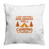 camping Throw Pillow