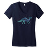 Princess Dinosaur Women's V-Neck T-Shirt