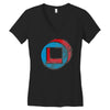 square in circle Women's V-Neck T-Shirt