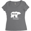 mommy bear Women's Triblend Scoop T-shirt
