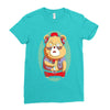 brown bear Ladies Fitted T-Shirt