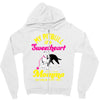 my pitbull is a sweetheart Zipper Hoodie