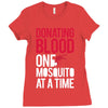 donating blood one mosquito funny Ladies Fitted T-Shirt