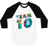 team 10 colorful 3/4 Sleeve Shirt