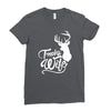 trophy wife deer Ladies Fitted T-Shirt