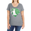 boxers support parkinson's awareness Ladies Curvy T-Shirt
