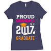 Class of 2017 Proud Grandma Graduation Ladies Fitted T-Shirt
