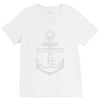 anchored faith (2) V-Neck Tee