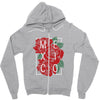 mexico with roses Zipper Hoodie