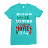 i just want to bake stuff and watch christmas movies all day Ladies Fitted T-Shirt