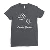 lucky fuers dice Ladies Fitted T-Shirt