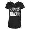 blues rules Maternity Scoop Neck T-shirt