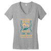 The Best Kind of Dad Raises a Caregiver Yes, She Bought Me This Shirt Women's V-Neck T-Shirt