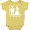 wedding funny game over Baby Onesie