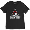 battle ground chicken dinner V-Neck Tee
