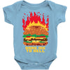 burger fever Baby Onesie