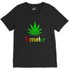 is smoke V-Neck Tee