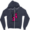 i run like a girl try to keep up Zipper Hoodie
