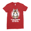 not stubborn Ladies Fitted T-Shirt