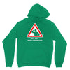 body under construction road sign Hoodie